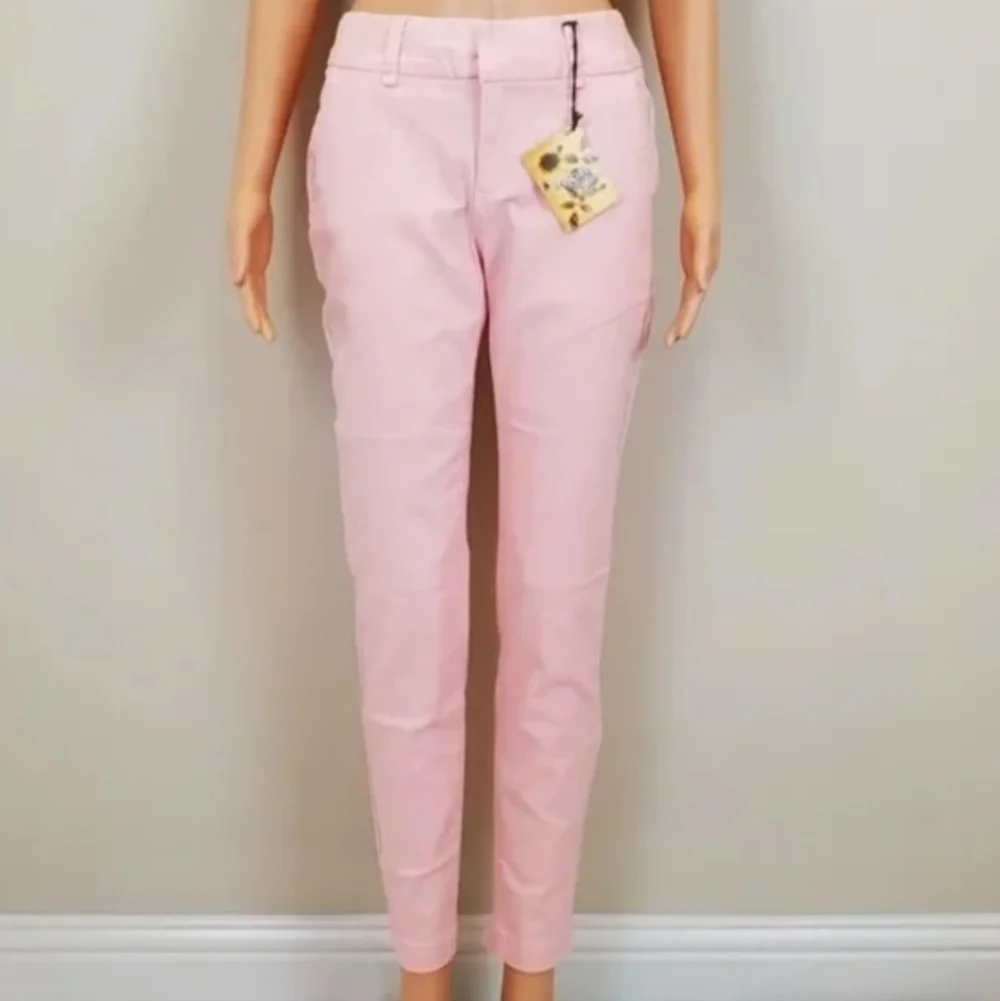 Hybrid & Company Flat Front Stretch Trousers Chino Pants
